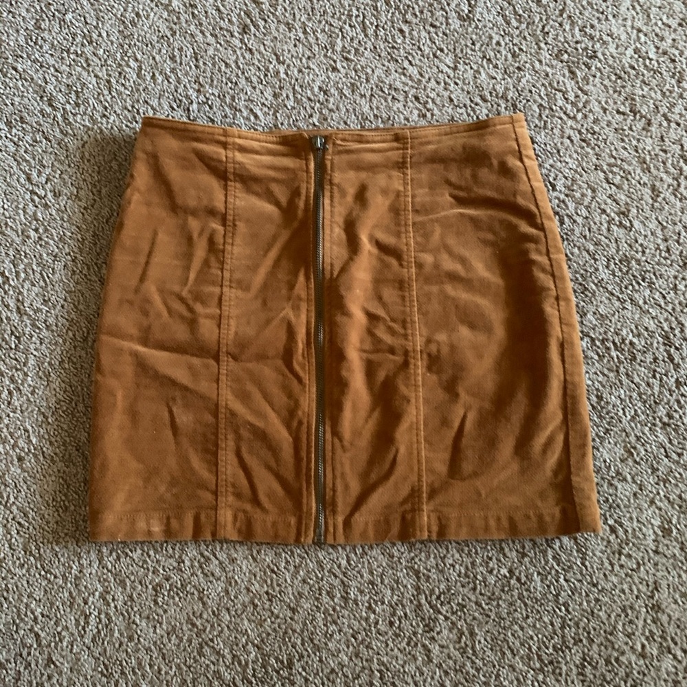 suede style skirt